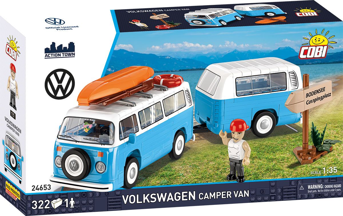 Cobi 24653 Volkswagen Camper Van, 1:35, 322 k, 1 f COBI-24653
