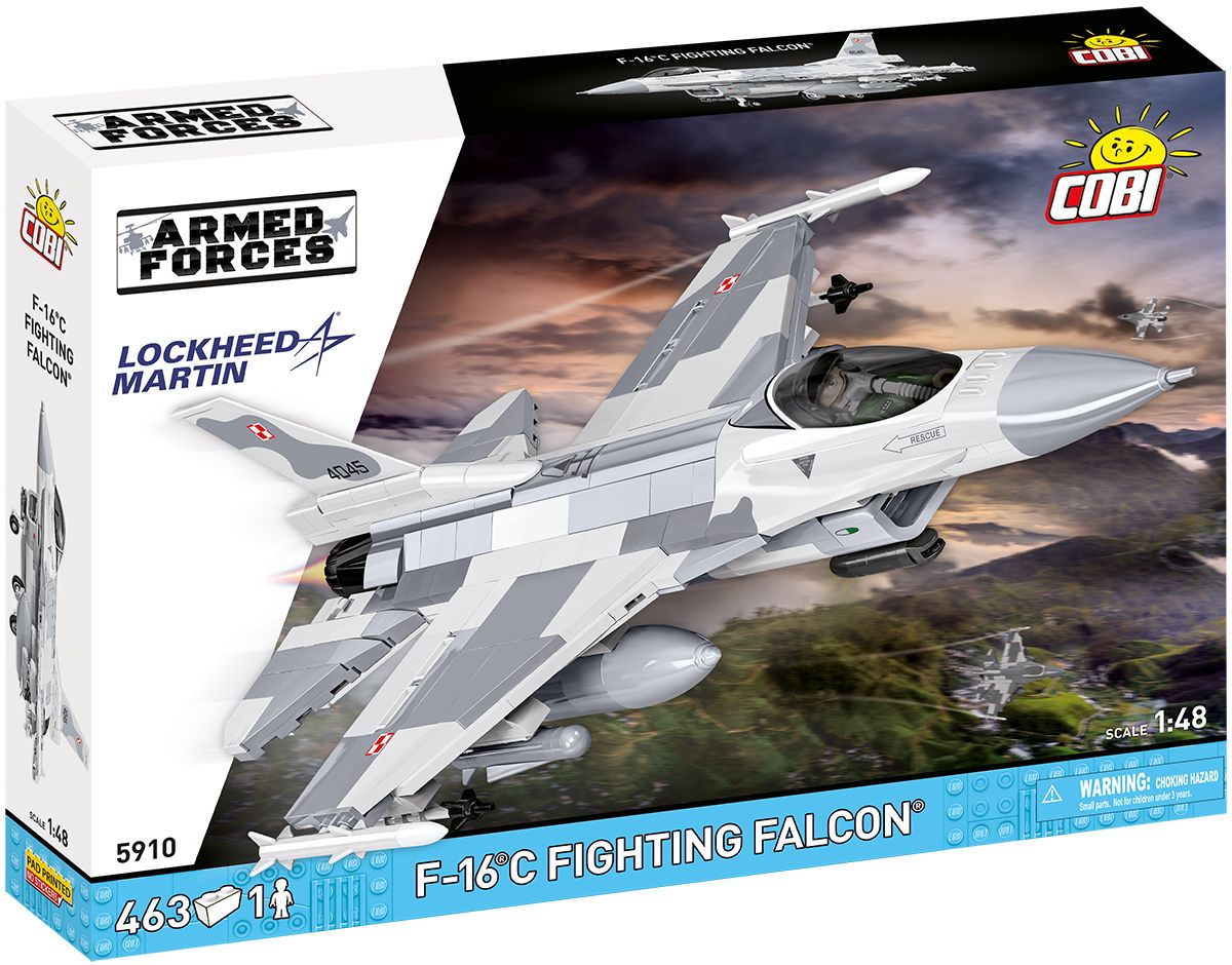 Cobi 5910 Armed Forces F-16 C FIGHTING FALCON, 1:48, 463 k, 1 f COBI-5910