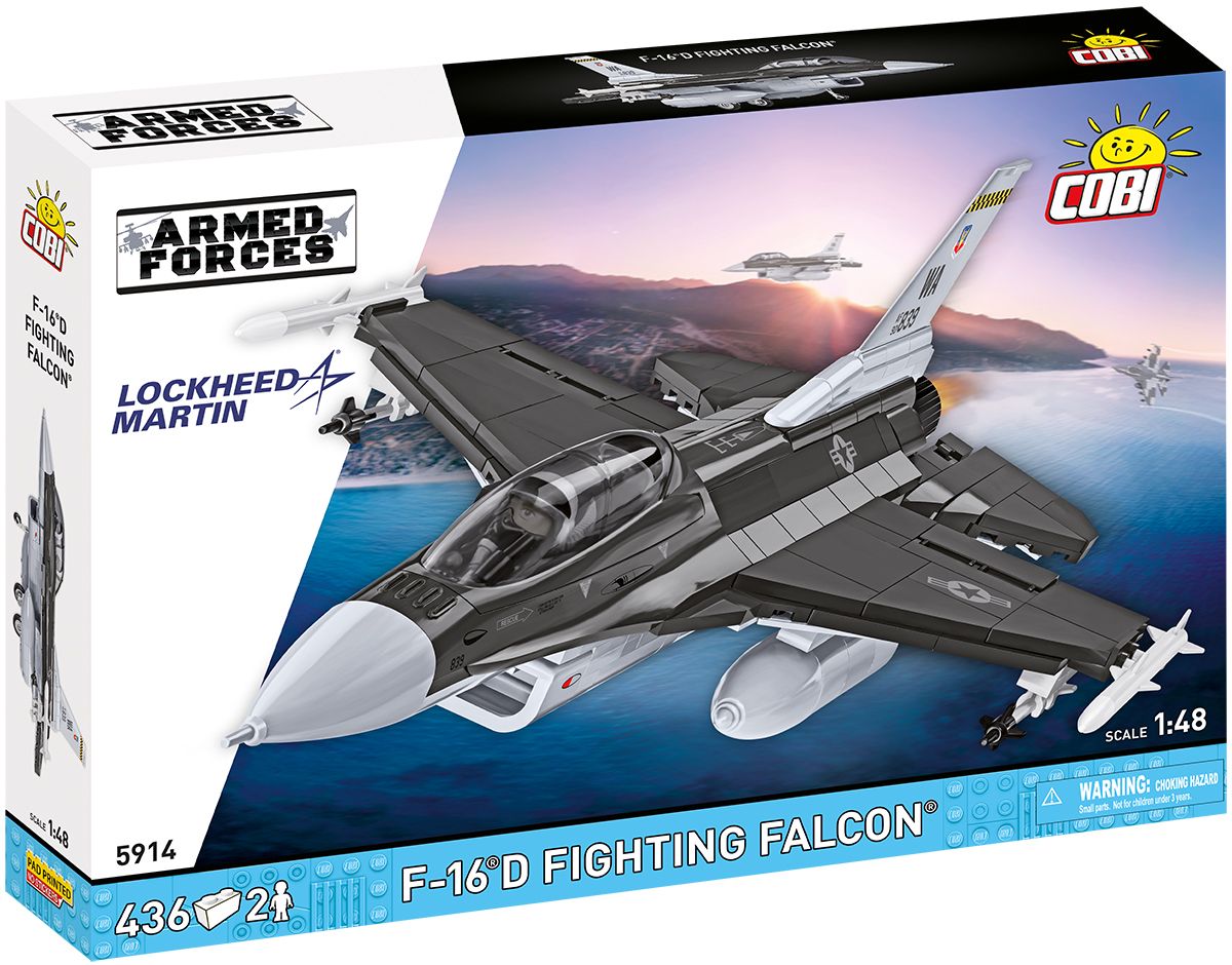Cobi 5914 Armed Forces F-16 D FIGHTING FALCON, 1:48, 436 k, 2 f COBI-5914