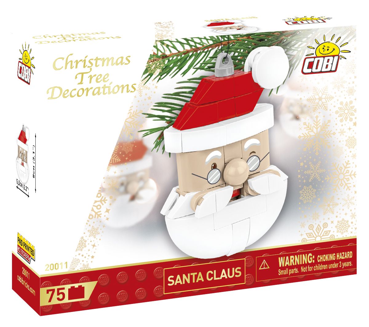 Cobi 20011 Ozdoba na stromček Santa Claus, 75 k COBI-20011