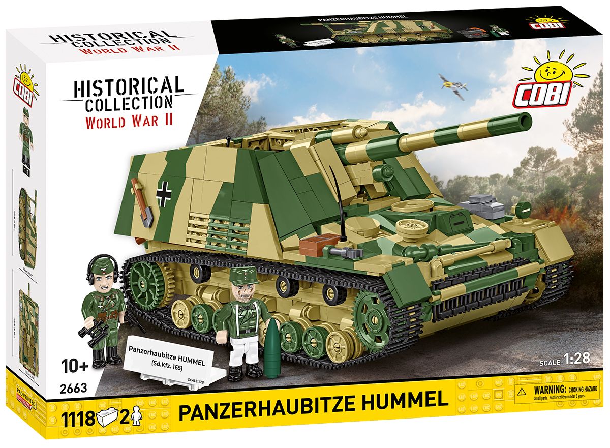 Cobi 2663 II WW Panzerhaubitze HUMMEL, 1:28, 1118 k, 2 f COBI-2663