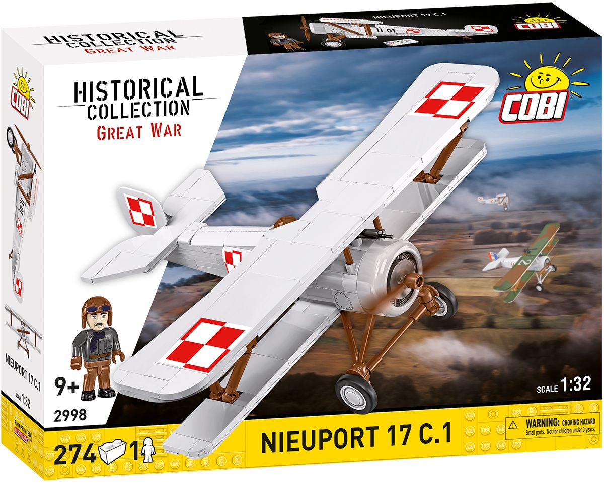 Cobi 2998 Great War Nieuport 17 C.1, 1:32, 274 k, 1 f COBI-2998