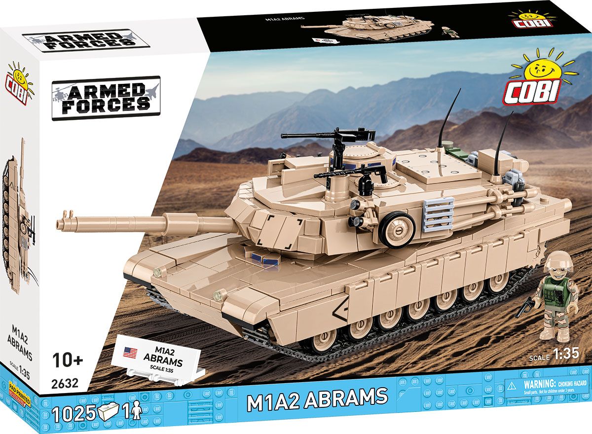 Cobi 2632 Armed Forces M1A2 Abrams, 1:35, 1025 k, 1 f COBI-2632