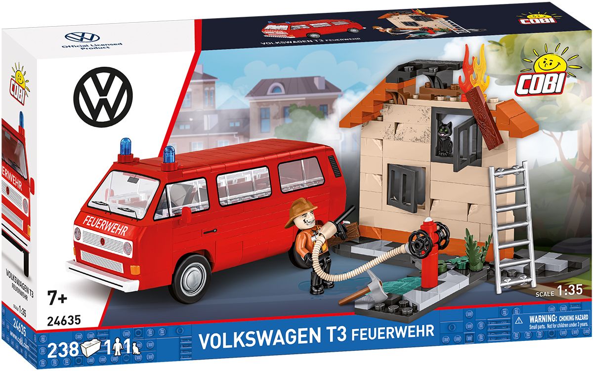 Cobi 24635 Volkswagen T3 Hasiči, 1:35, 238 k, 2 f COBI-24635