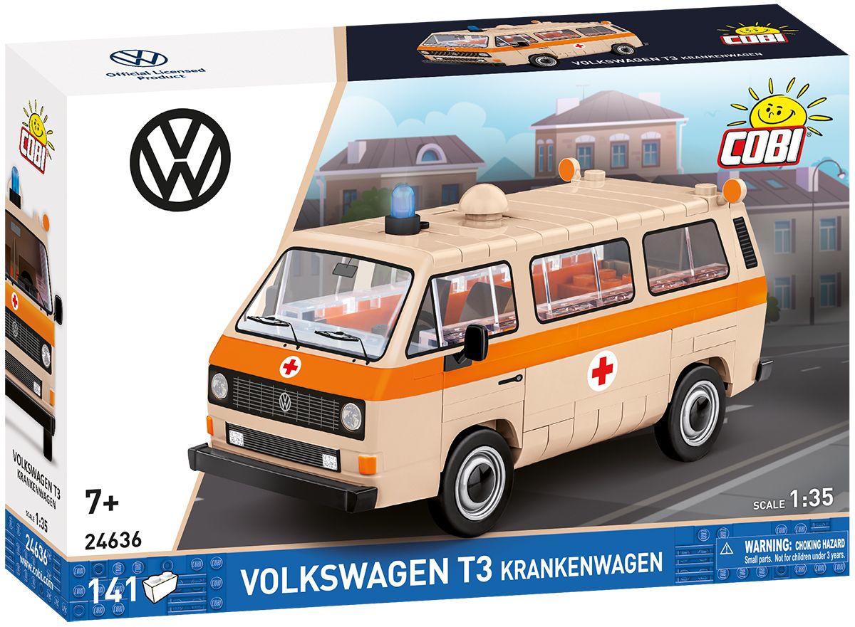 Cobi 24636 Volkswagen T3 Sanitka, 1:35, 141 k COBI-24636