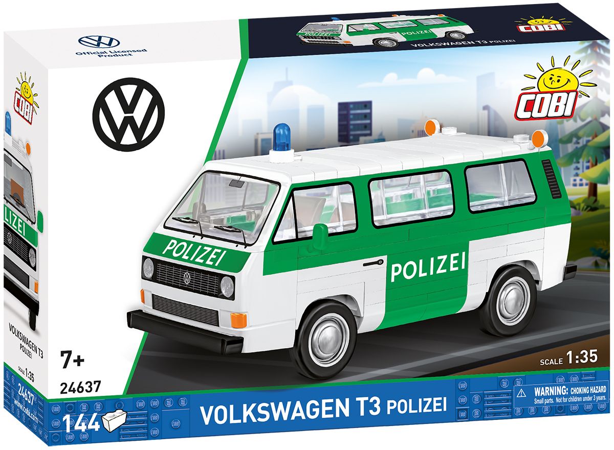 Cobi 24637 Volkswagen T3 Polícia, 1:35, 144 k COBI-24637