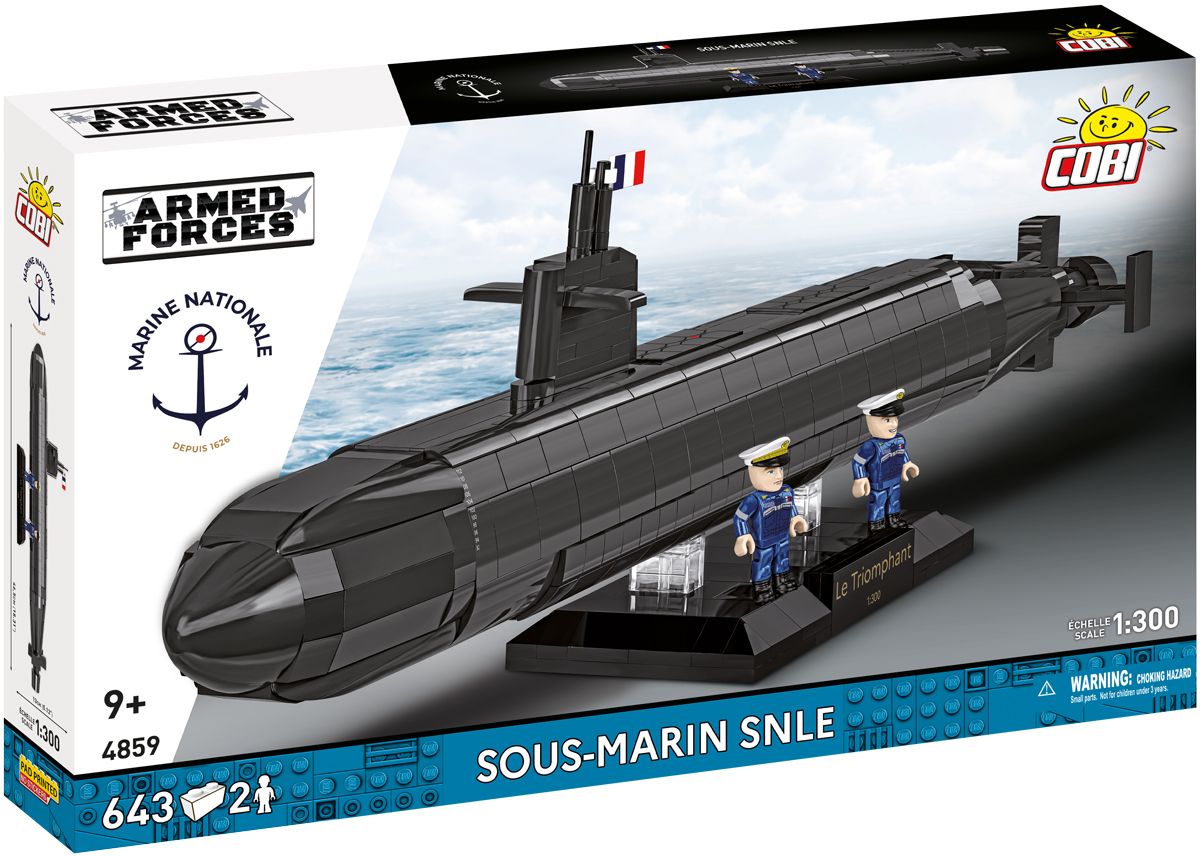Cobi 4859 Armed Forces Sous-marin SNLE, 1:300, 643 k, 2 f COBI-4859