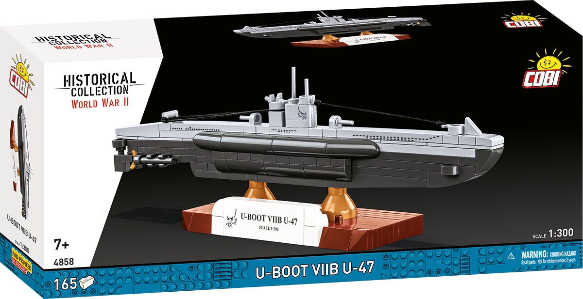 Cobi 4858 II WW Nemecká ponorka U-Boot VIIB U-47, 1:300, 165 k COBI-4858