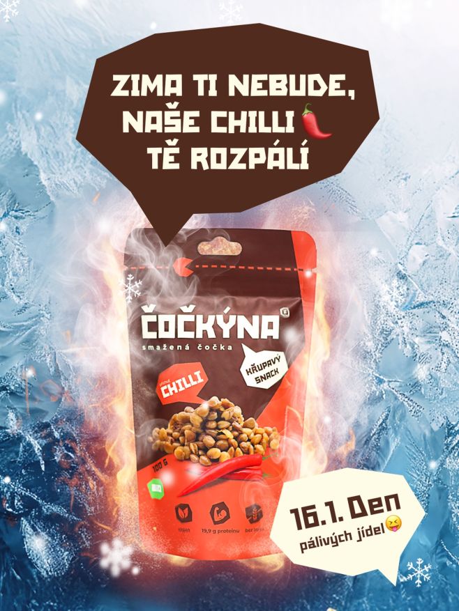 Dneska je tak hot den, že i sníh roztál.🔥 Jak oslavíš den pálivého jídla ty?🌶️
