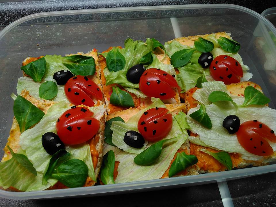 Chlebíčky s beruškami