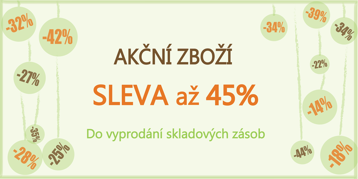 Akční zboží Sleva až 45 %