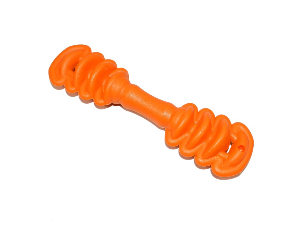 Rubber toy for dogs Argi - type 1 - orange - 17 x 5 cm