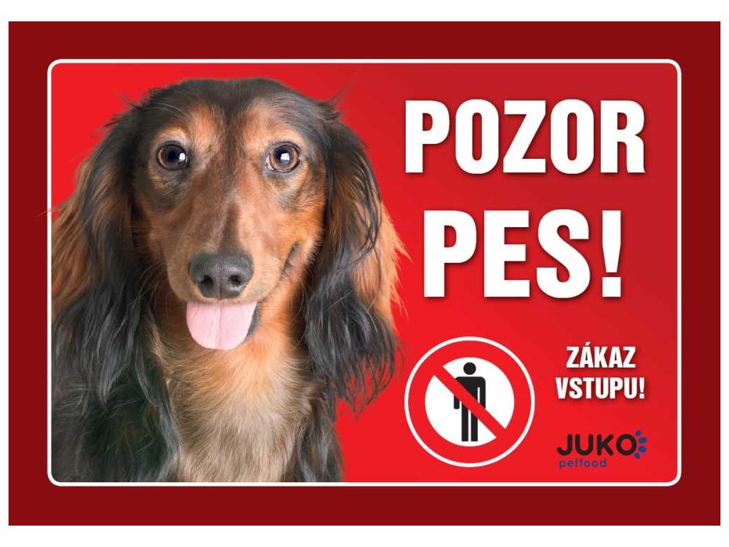 Juko tag DACHSHUND długowłosy brązowy