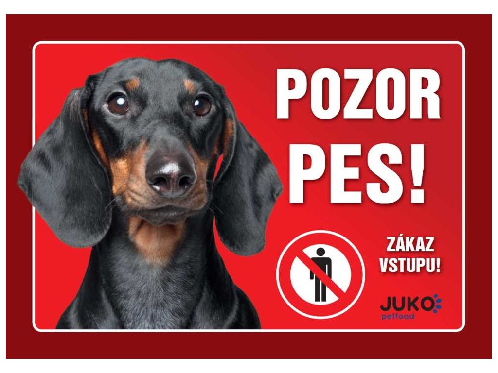 Juko tag DACHSHUND gładkowłosy czarny