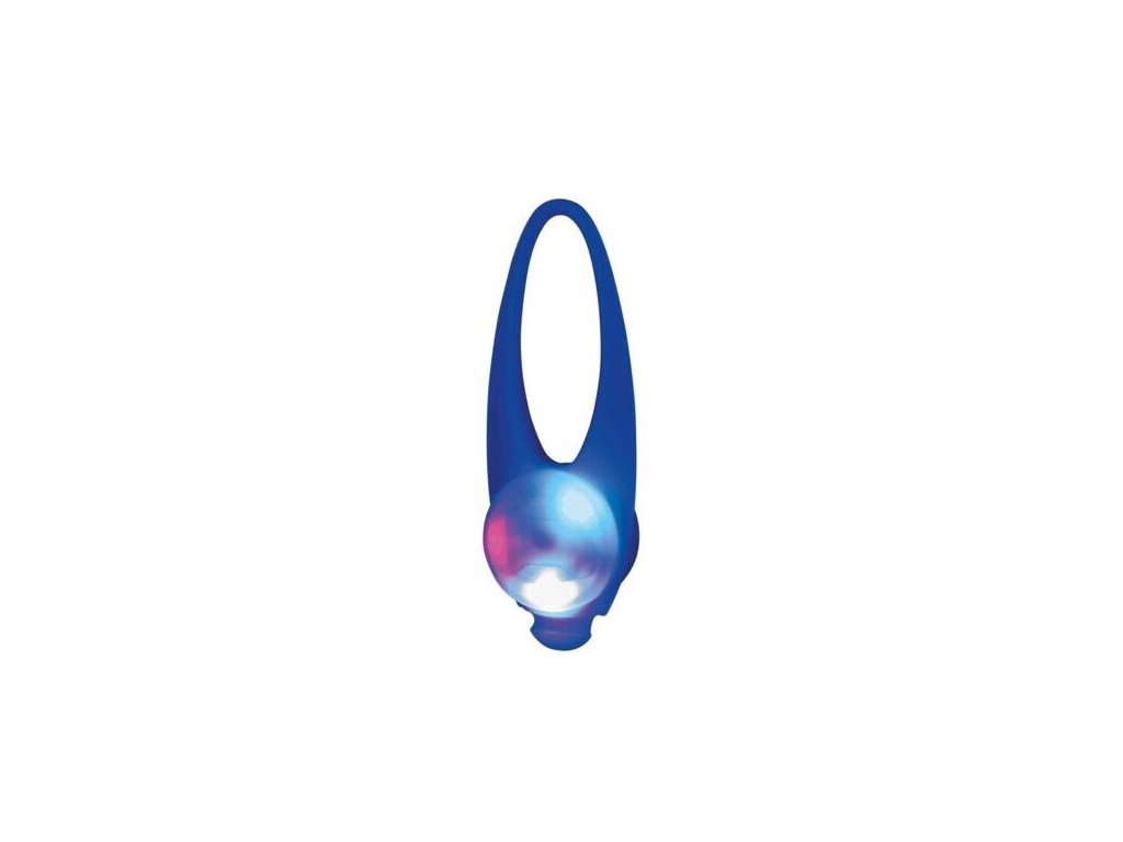 Flashing light for dog collar, silicone, colorful (RP 2.10 CZK)