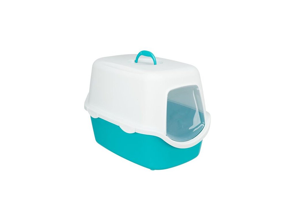 WC VICO covered with door, without filter 56 x 40 x 40 cm, turquoise/white