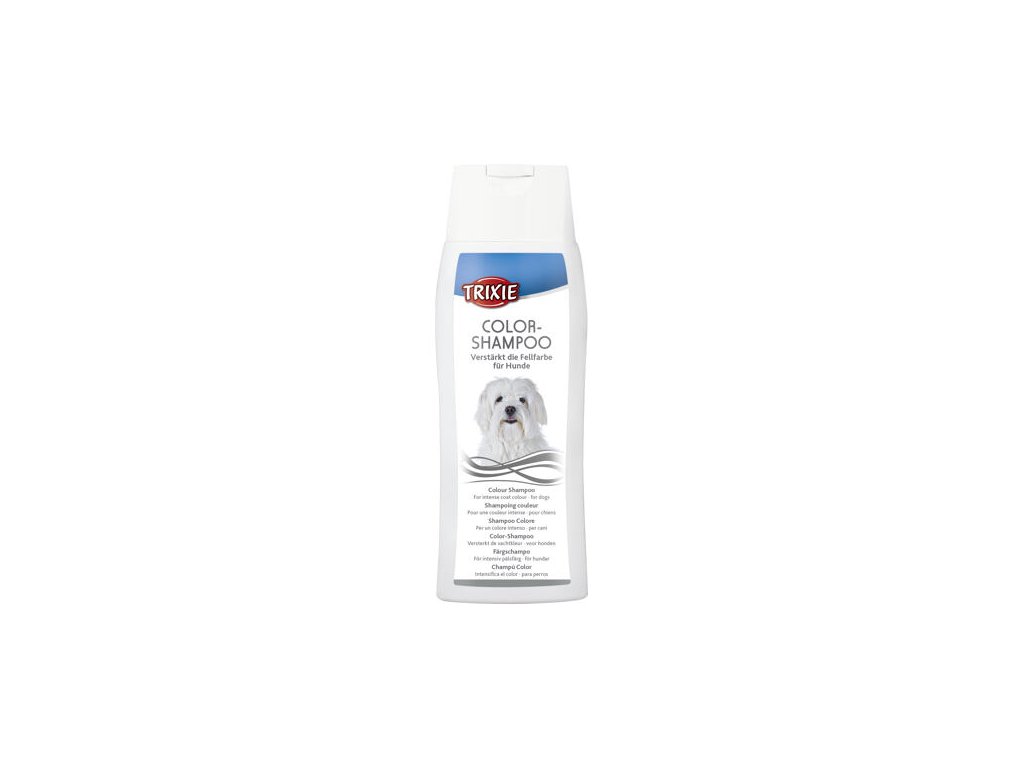 TRIXIE Color sampon - fehér 250 ml - világos és fehér szőrű kutyák számára