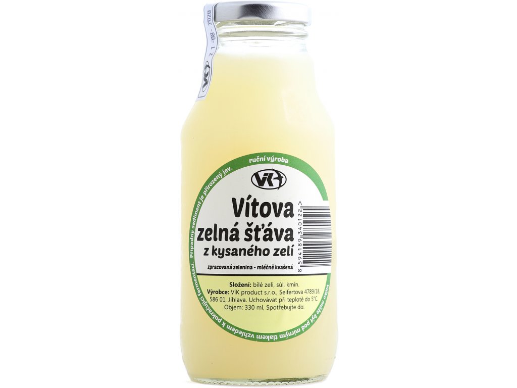 Sok z kiszonej kapusty Vít 330 ml PRODUKT VIK  + Při koupi 12 a více kusů 3% Sleva