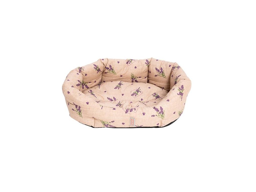 8-eckige Baumwoll-Tagesdecke, Lavendelbeige, 50 cm