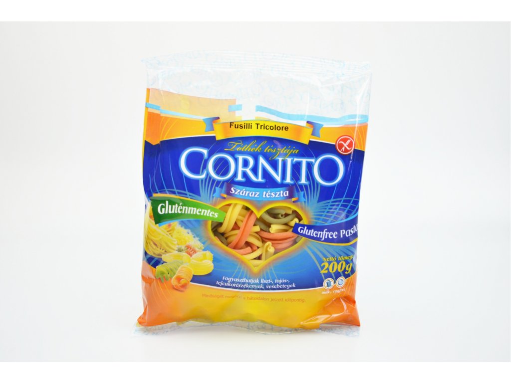 Paste de porumb fara gluten CASERECCE tricolore - Cornito 200g  + Při koupi 12 a více kusů 3% Sleva