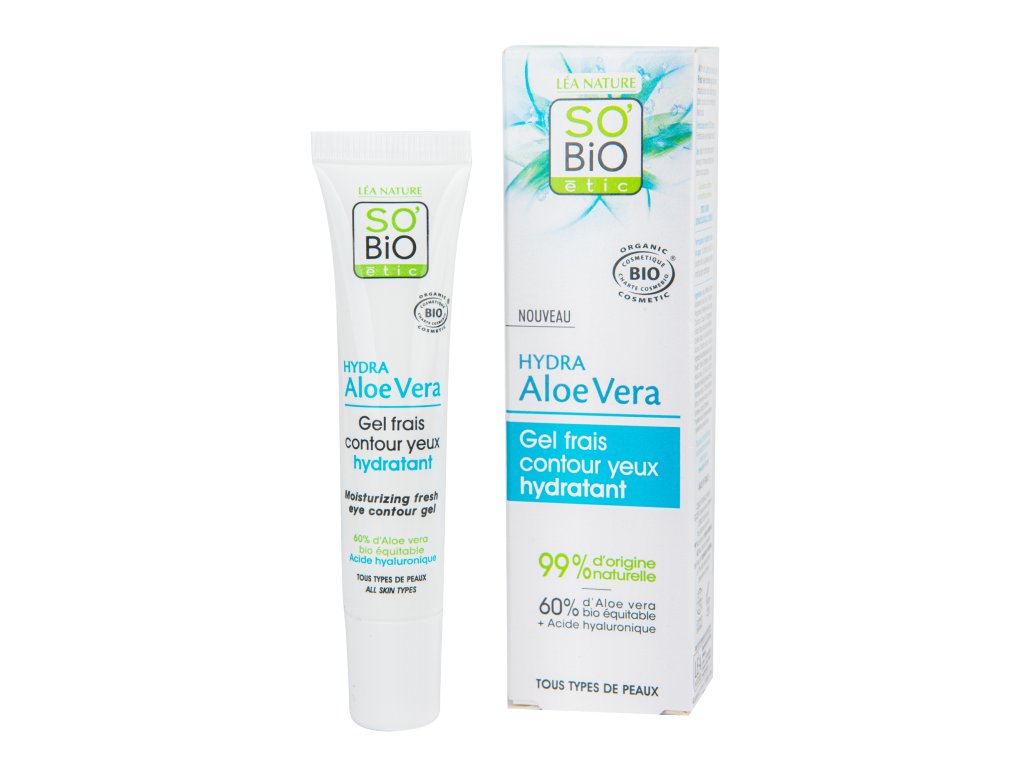 Aloe vera eye gel — hydration and freshness — all skin types 15 ml BIO SO'BiO étic