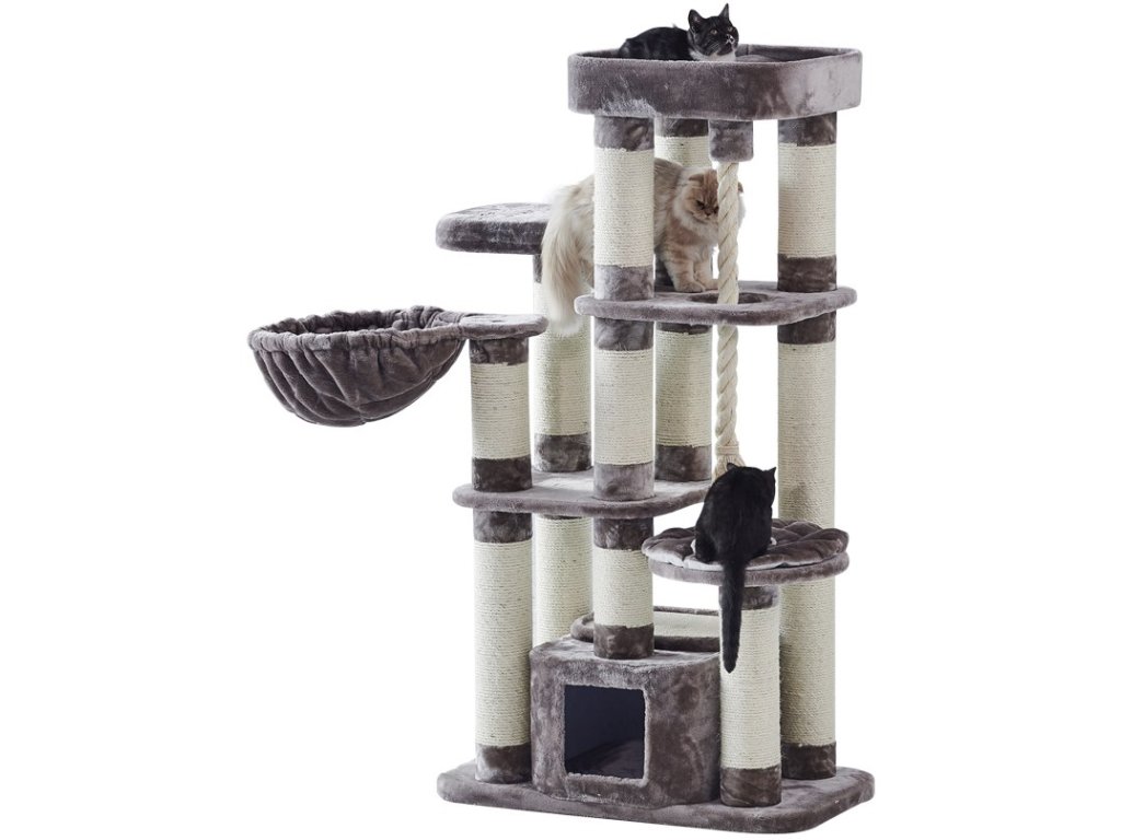 Nobby Fredo floor scratching post cappuccino color 130cm