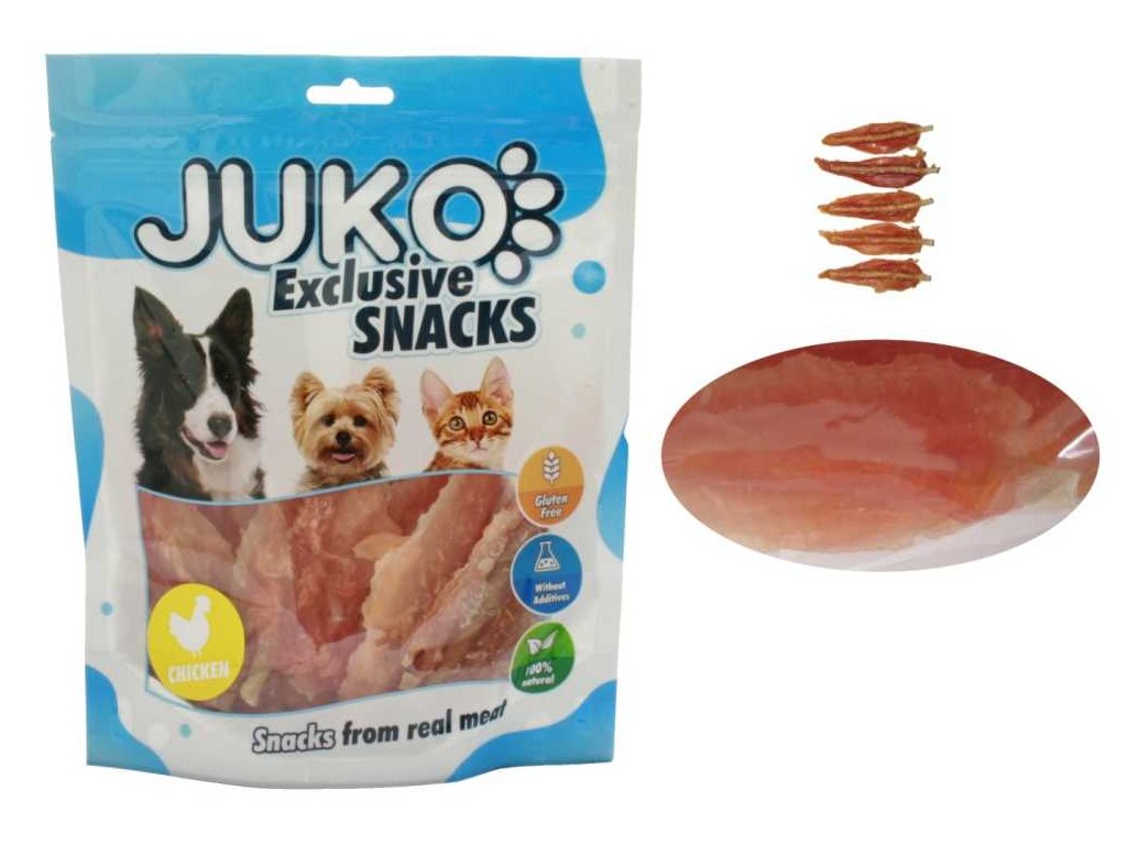 JUKO Snacks Soft Chicken jerky 250 g