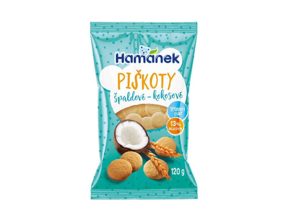 Ciasteczka orkiszowe z kokosem - Produkty kawowe 120g  + Při koupi 12 a více kusů 3% Sleva