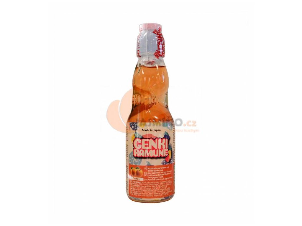 GENKI RAMUNE /HATA Perlivý nápoj pomerančový 200ml