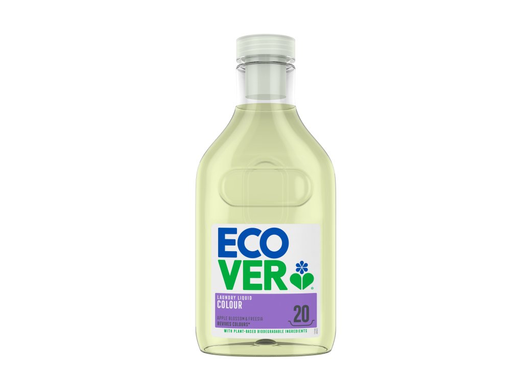 ECOVER liquid detergent for colored laundry apple blossom and freesia 1 l