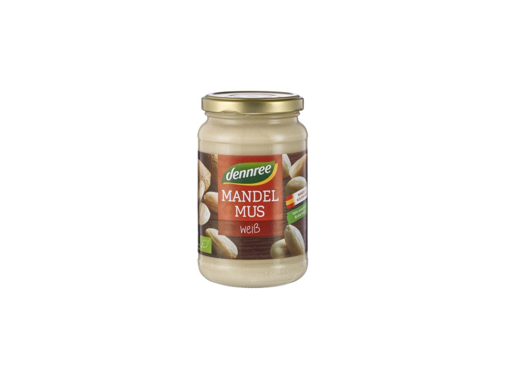 Dennree 100% Mandlové máslo bílé 350g bio - Cocowoods.cz