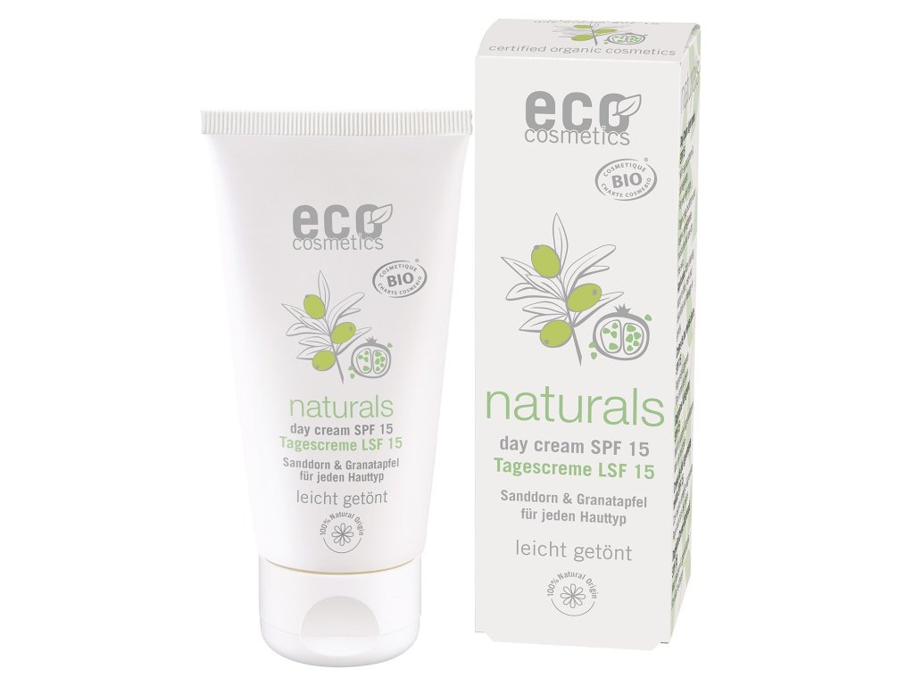 Eco Cosmetics Tägliche getönte Sonnenschutzcreme LSF 15 BIO (50 ml)