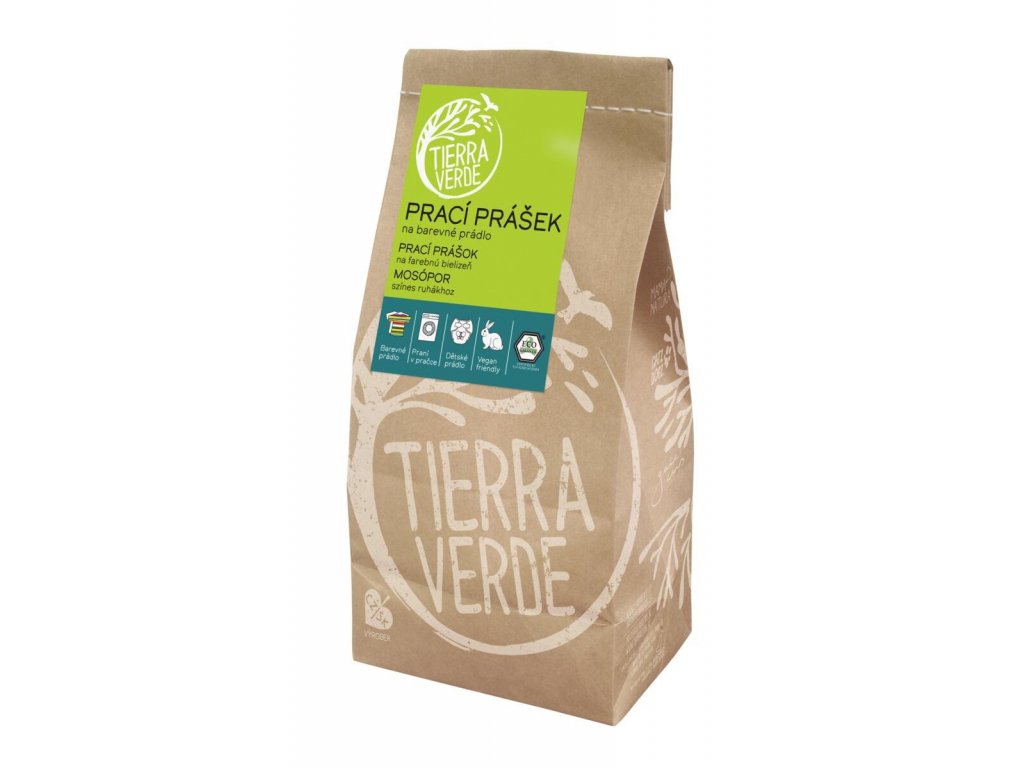 Tierra Verde Washing powder for colored laundry paper bag 850 g