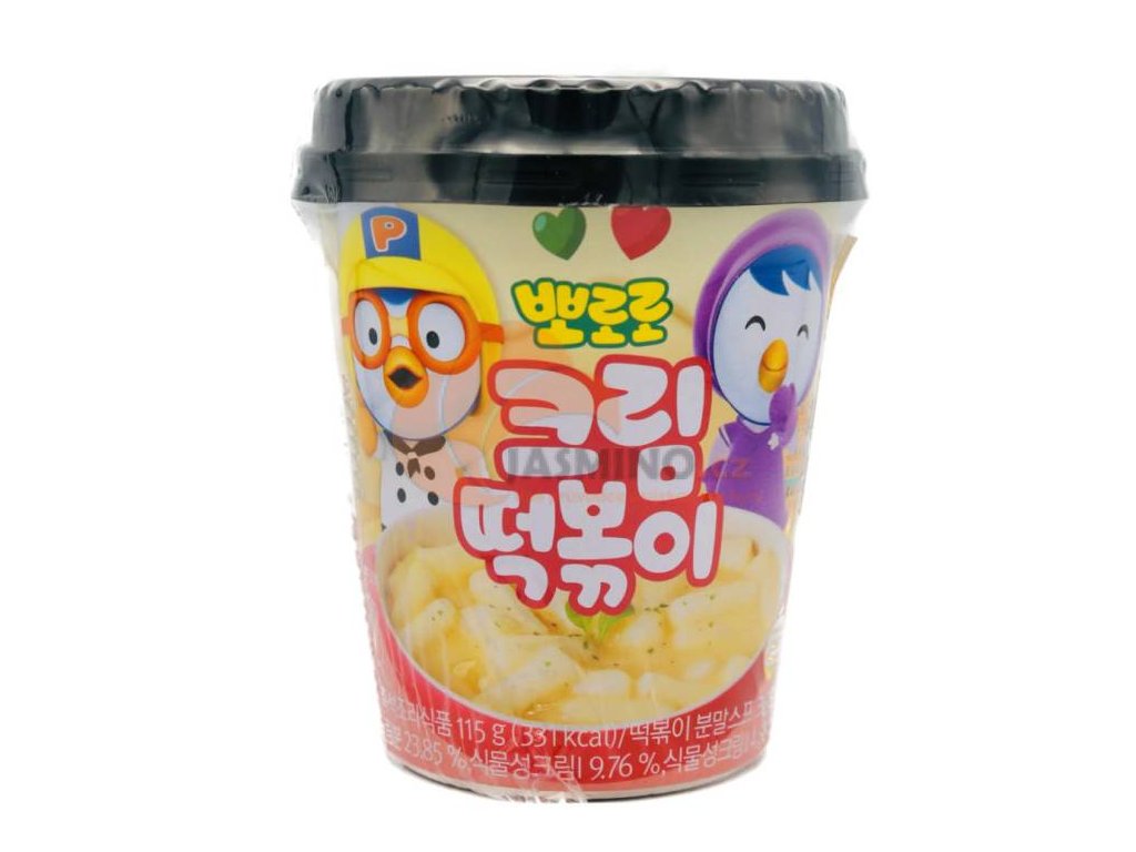 PORORO Instant Cup Topokki Tort coreean de orez cu aromă de cremă 115g