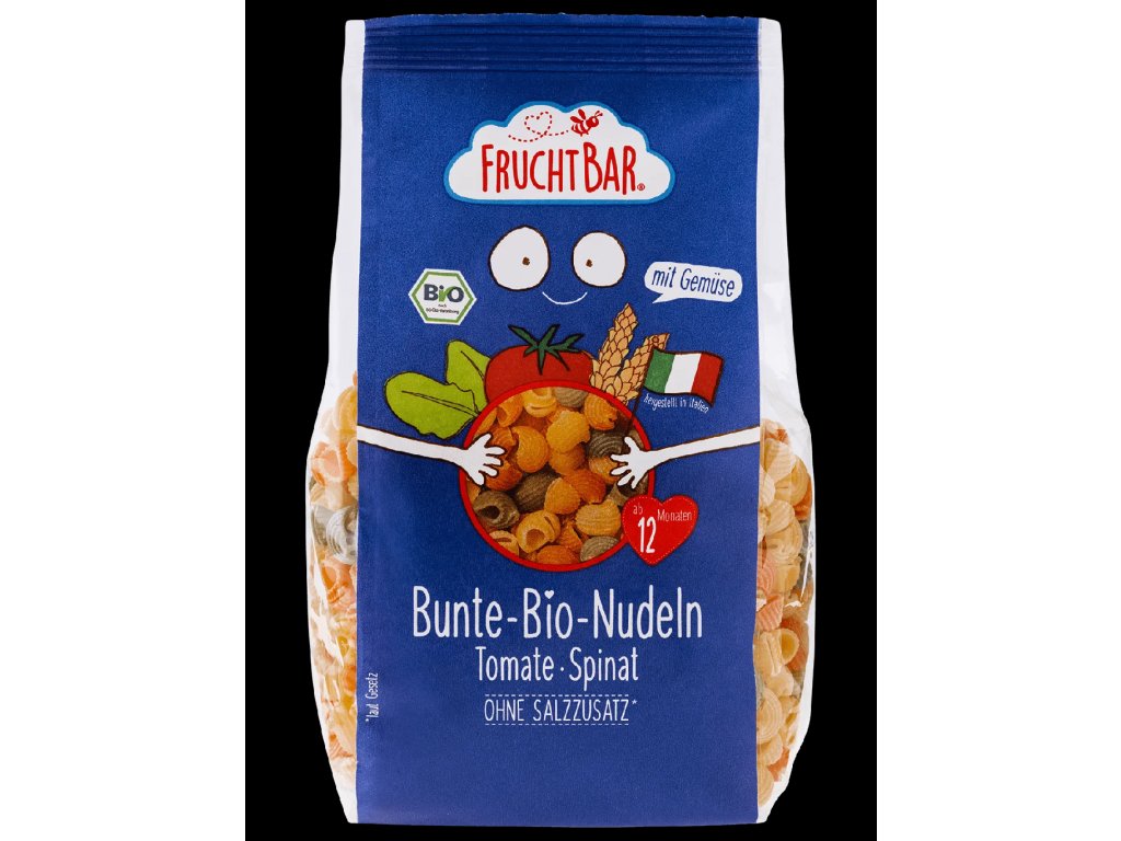 Fruchtbar Colorful pasta tomato and spinach 300g organic