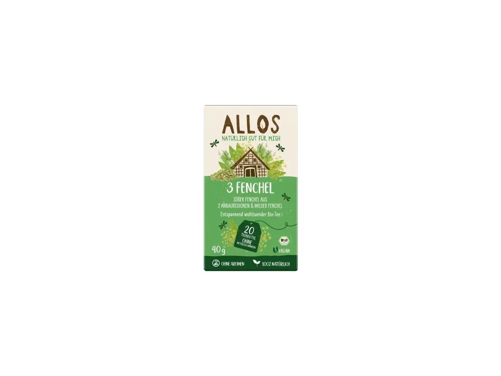 Allos Herbal tea 3 types of fennel 20 x 2 g organic