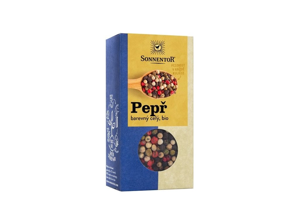 Spices Whole colored pepper 50g BIO SONNENTOR