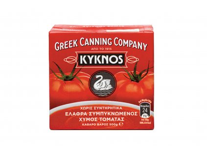 Koncetrovaná rajčatová šťáva - pyré - Kyknos 500g  + Při koupi 12 a více kusů 3% Sleva