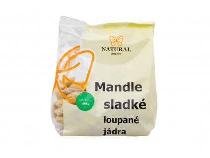 Mandle sladké loupané - jádra - Natural 150g  + Při koupi 12 a více kusů 3% Sleva