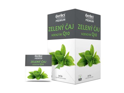 Zielona herbata z koenzymem Q10 - Herbex 20x1,5g + Při koupi 12 a více kusů 3% Sleva