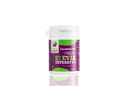 Stevia extrakt prášek 97% - Natusweet 20g  + Při koupi 12 a více kusů 3% Sleva