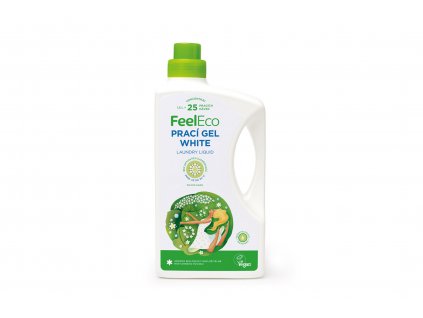 Prací gel na bílé prádlo - vegan - Feel Eco 1500ml  + Při koupi 12 a více kusů 3% Sleva