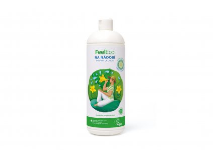 Prostředek na mytí nádobí - okurka - Feel Eco 1000ml + Při koupi 12 a více kusů 3% Sleva
