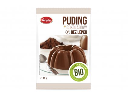 Puding čokoládový BIO bez lepku - Amylon 40g  + Při koupi 12 a více kusů 3% Sleva