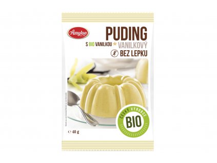 Puding vanilkový BIO bez lepku - Amylon 40g  + Při koupi 12 a více kusů 3% Sleva