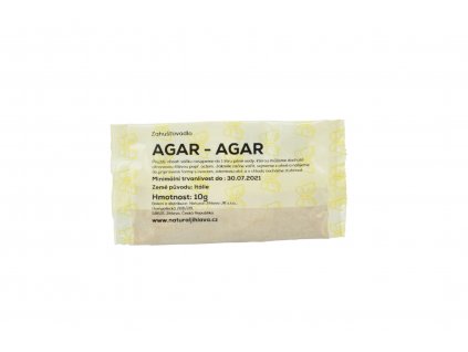 Agar - agar - Natural 10g  + Při koupi 12 a více kusů 3% Sleva