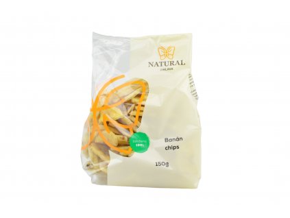Banán chips - Natural 150g  + Při koupi 12 a více kusů 3% Sleva