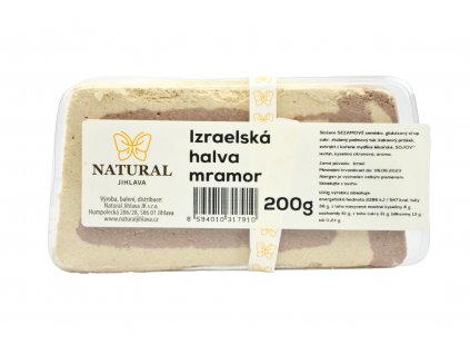 Chalva Izrael mramor - Natural 200g  + Při koupi 12 a více kusů 3% Sleva