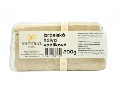 Chalva Izrael vanilková - Natural 200g  + Při koupi 12 a více kusů 3% Sleva