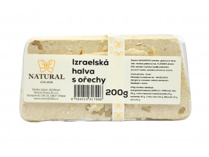 Halva Izrael z orzechami - Naturalna 200g  + Při koupi 12 a více kusů 3% Sleva